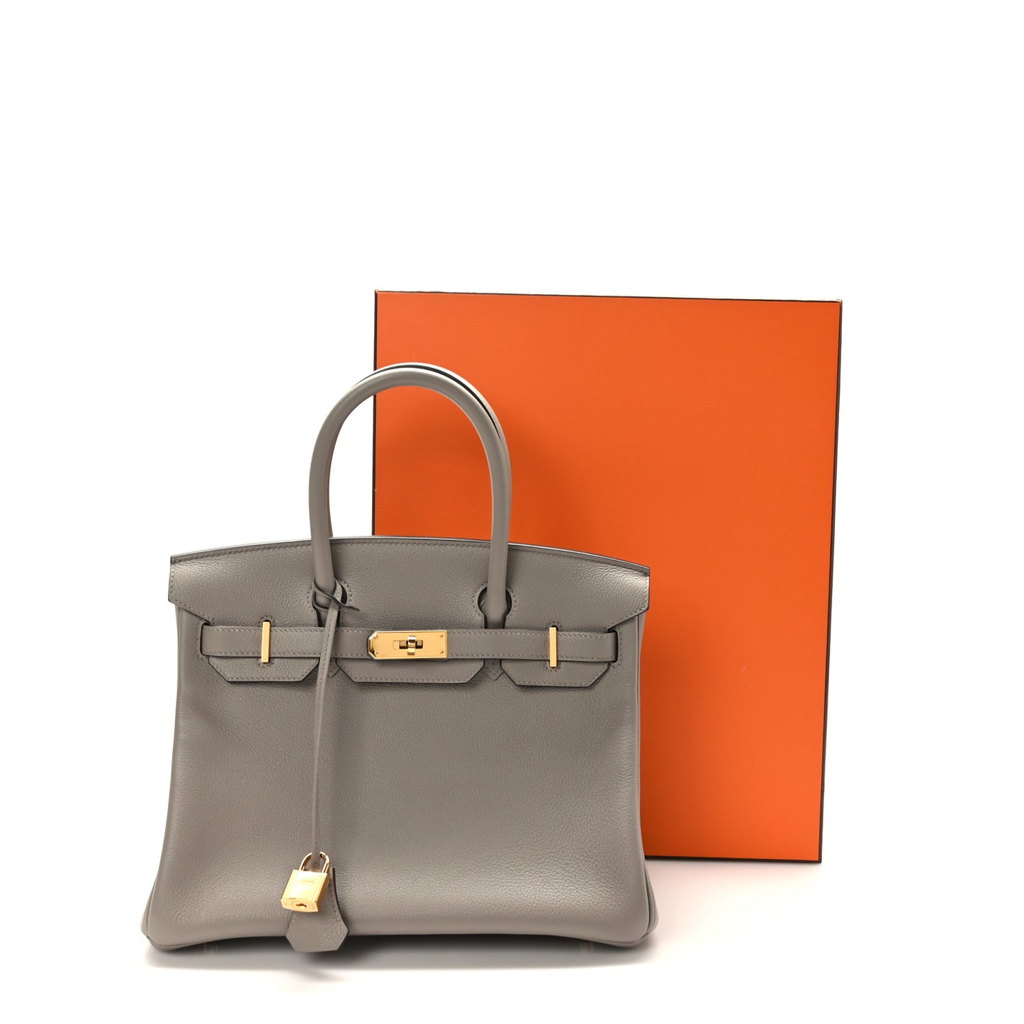 Taurillon Novillo Birkin 30 Gris Asphalte