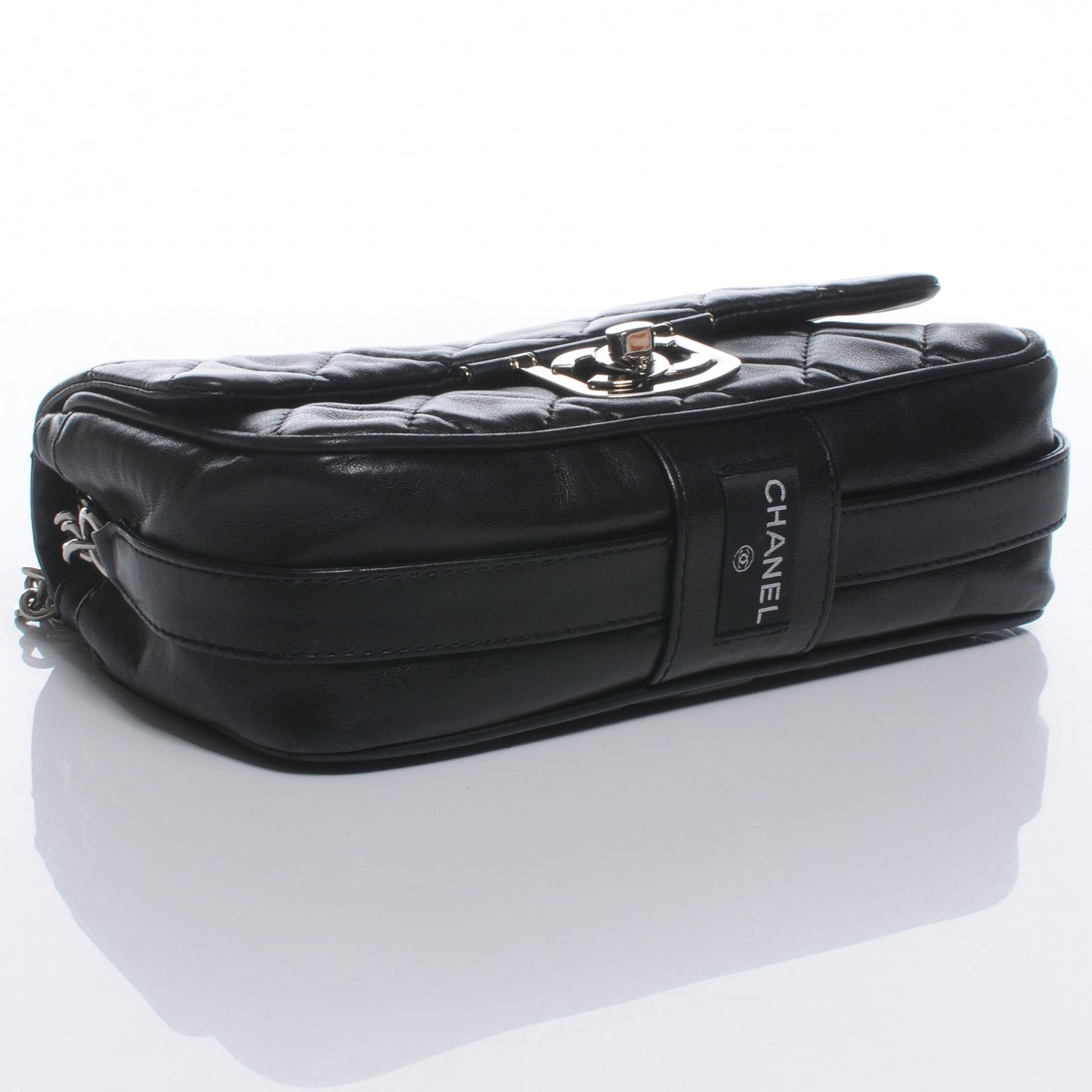 Lambskin Icons Secret Label Medium Flap Black