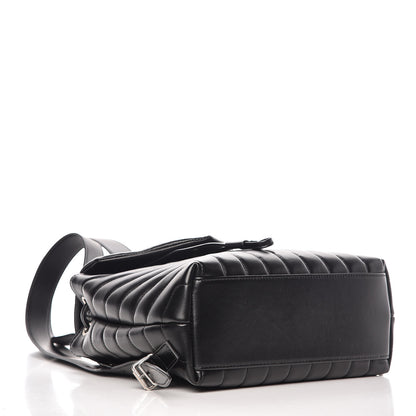 Saint Laurent Calfskin Y Quilted Monogram Small Loulou Backpack Black 4 of 10