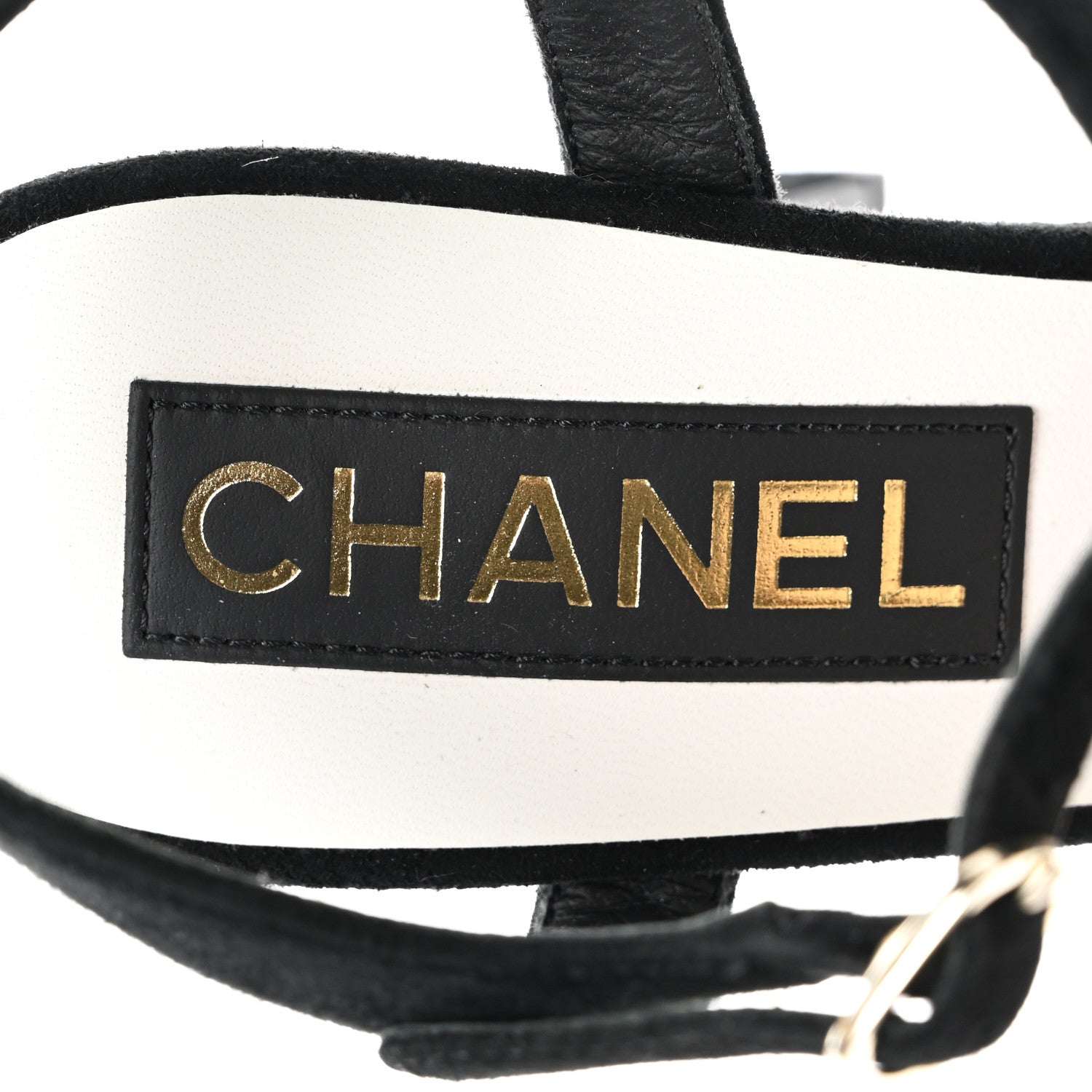 Chanel Suede CC Pumps 38 Black 7 of 10