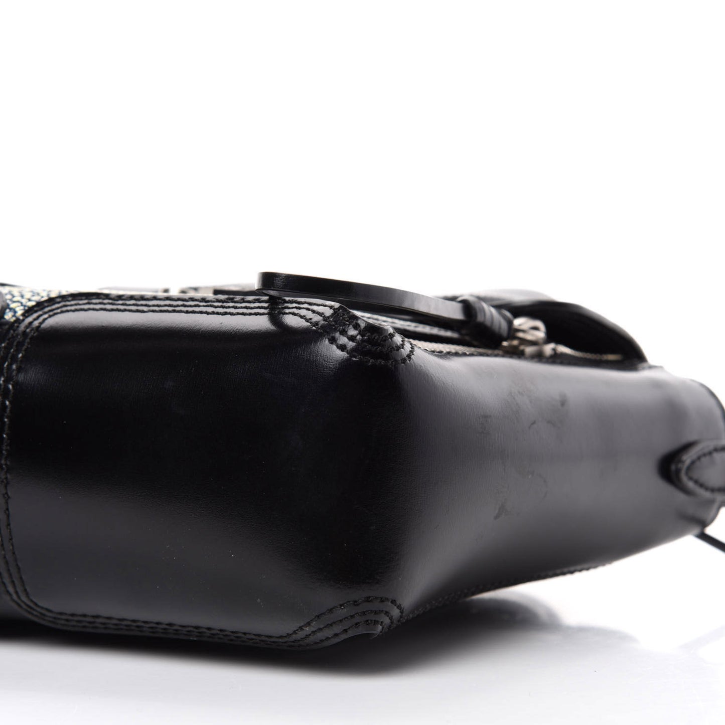 3.1 Smooth Calfskin Stingray Pashli Small Satchel Black