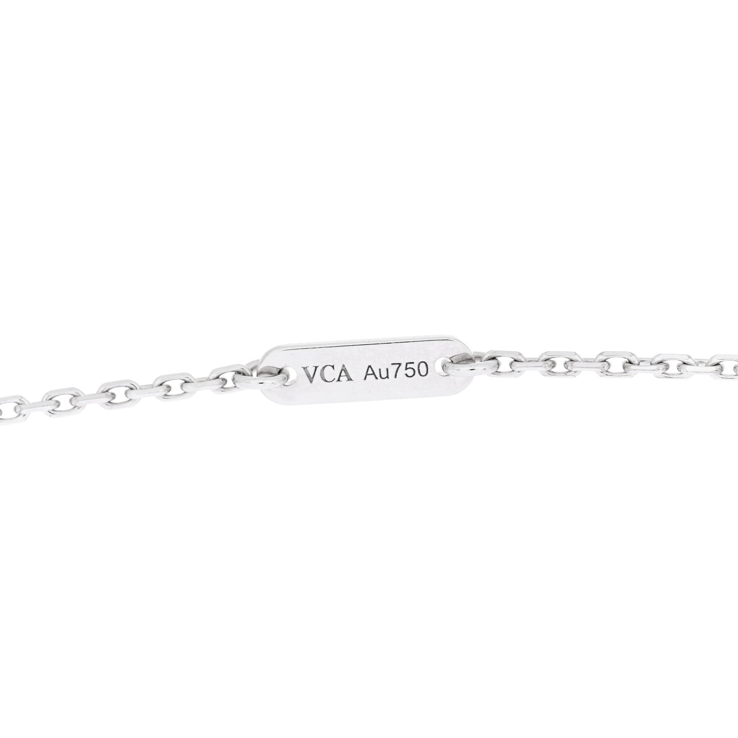 Van Cleef & Arpels 18K White Gold Turquoise Sweet Alhambra Butterfly Pendant Necklace 4 of 6