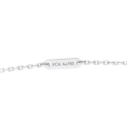 Van Cleef & Arpels 18K White Gold Turquoise Sweet Alhambra Butterfly Pendant Necklace 4 of 6