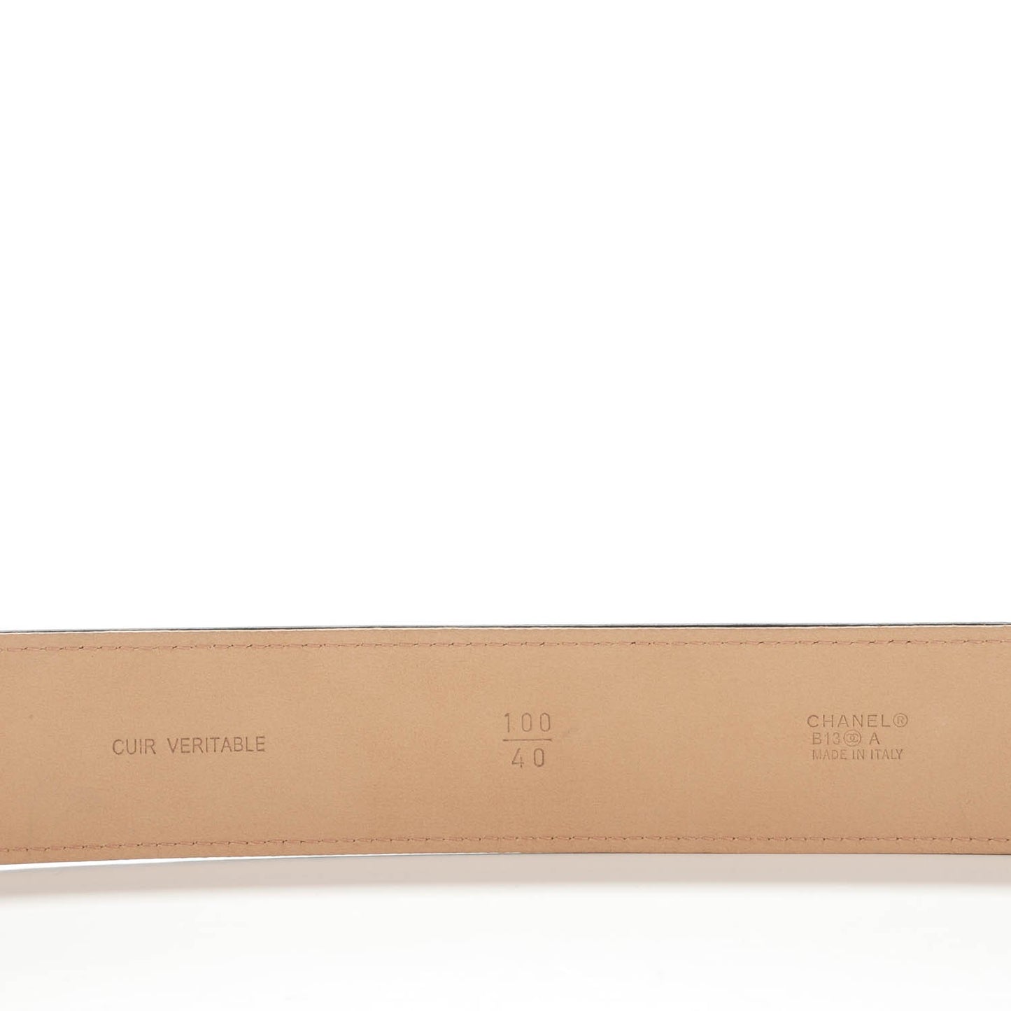 Calfskin CC Belt 100 40 Black