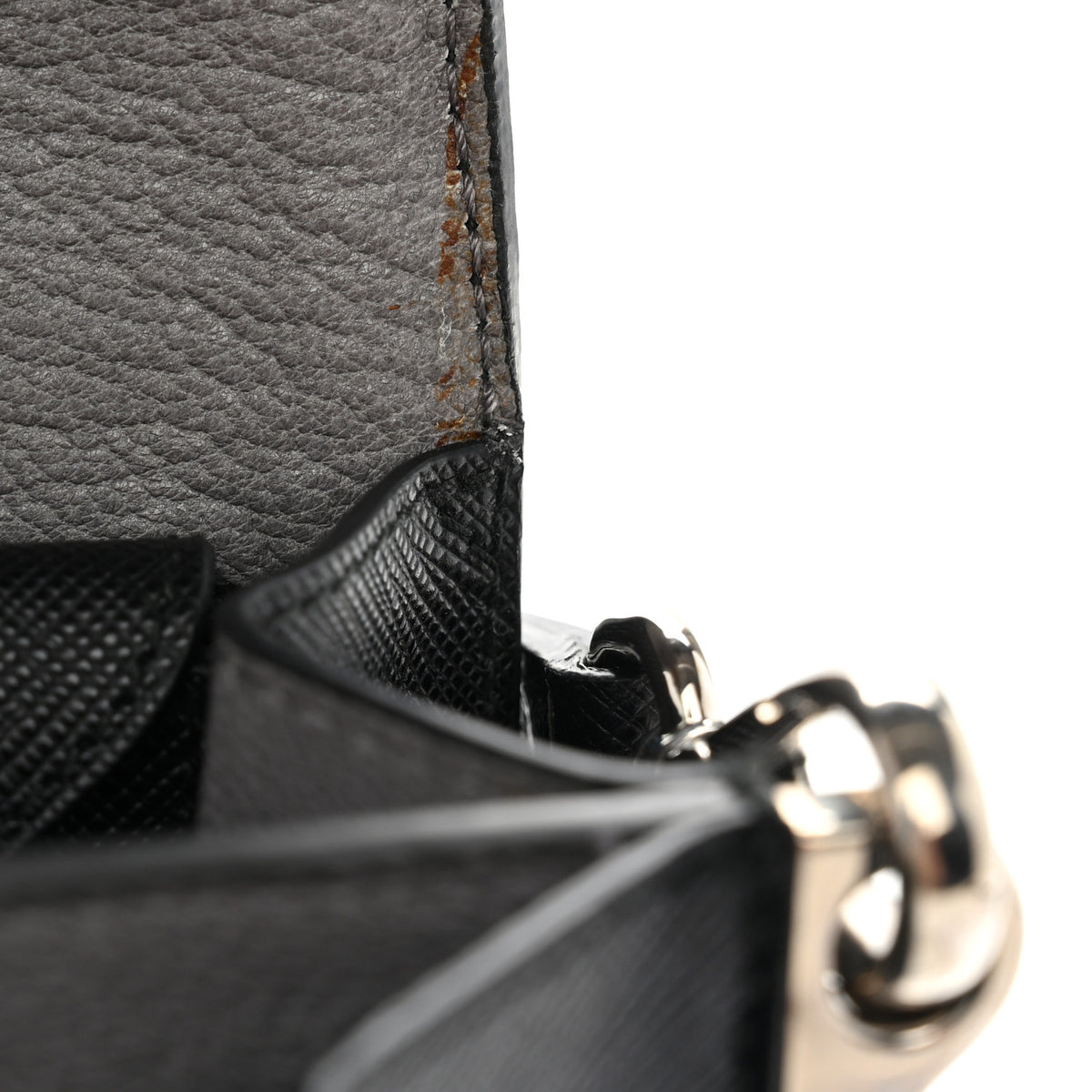 Saffiano Lux Sound Crossbody Bag Black