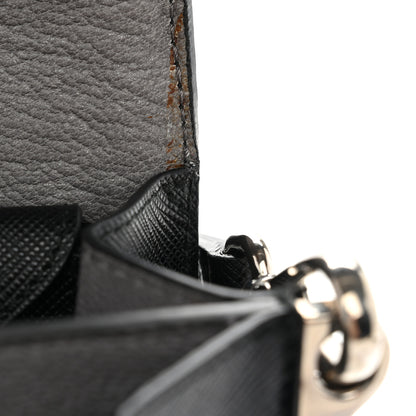 Prada Saffiano Lux Sound Crossbody Bag Black 11 of 11