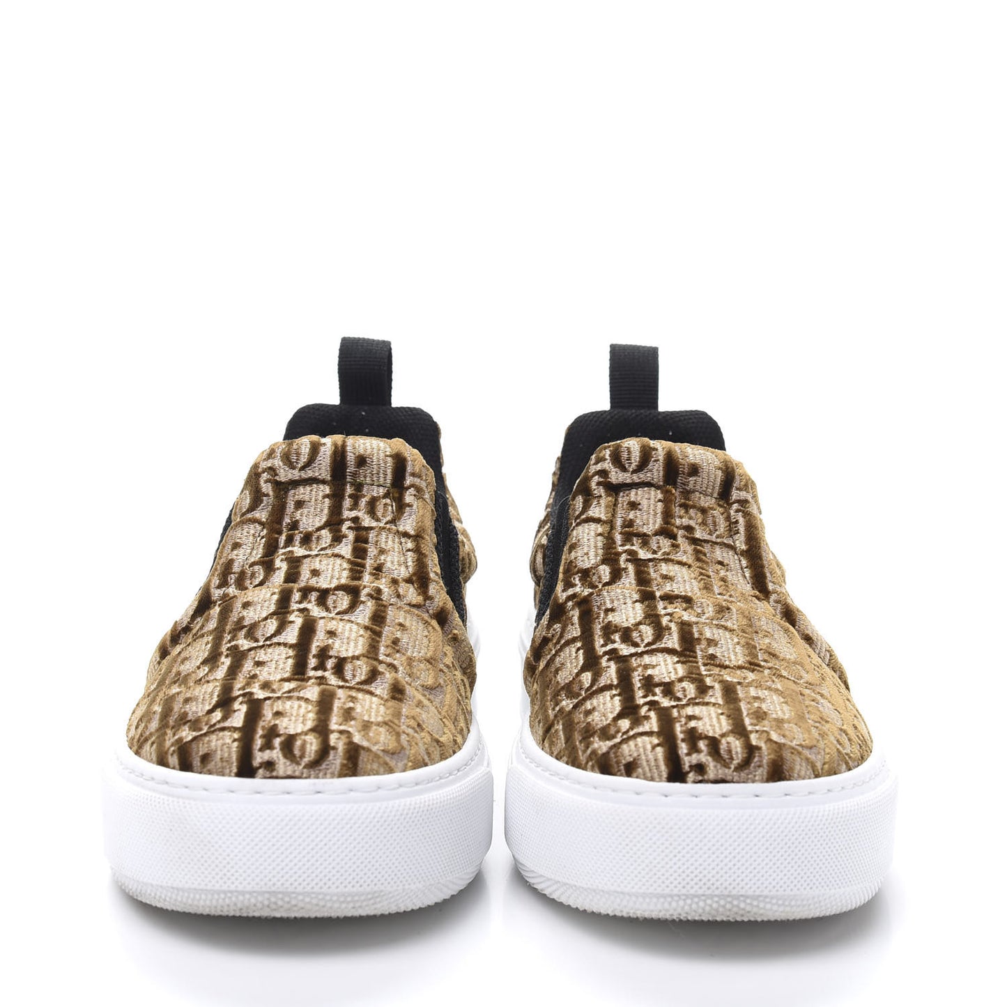 Velvet Oblique Womens Solar Slip On Sneakers 38 Bronze