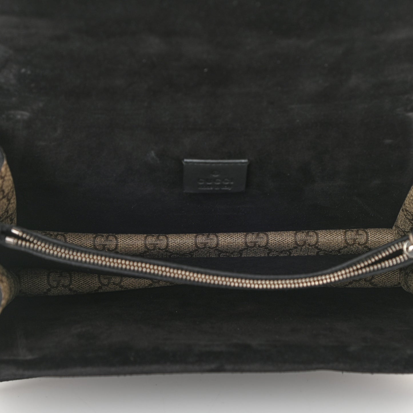 GG Supreme Monogram Small Dionysus Shoulder Bag Black