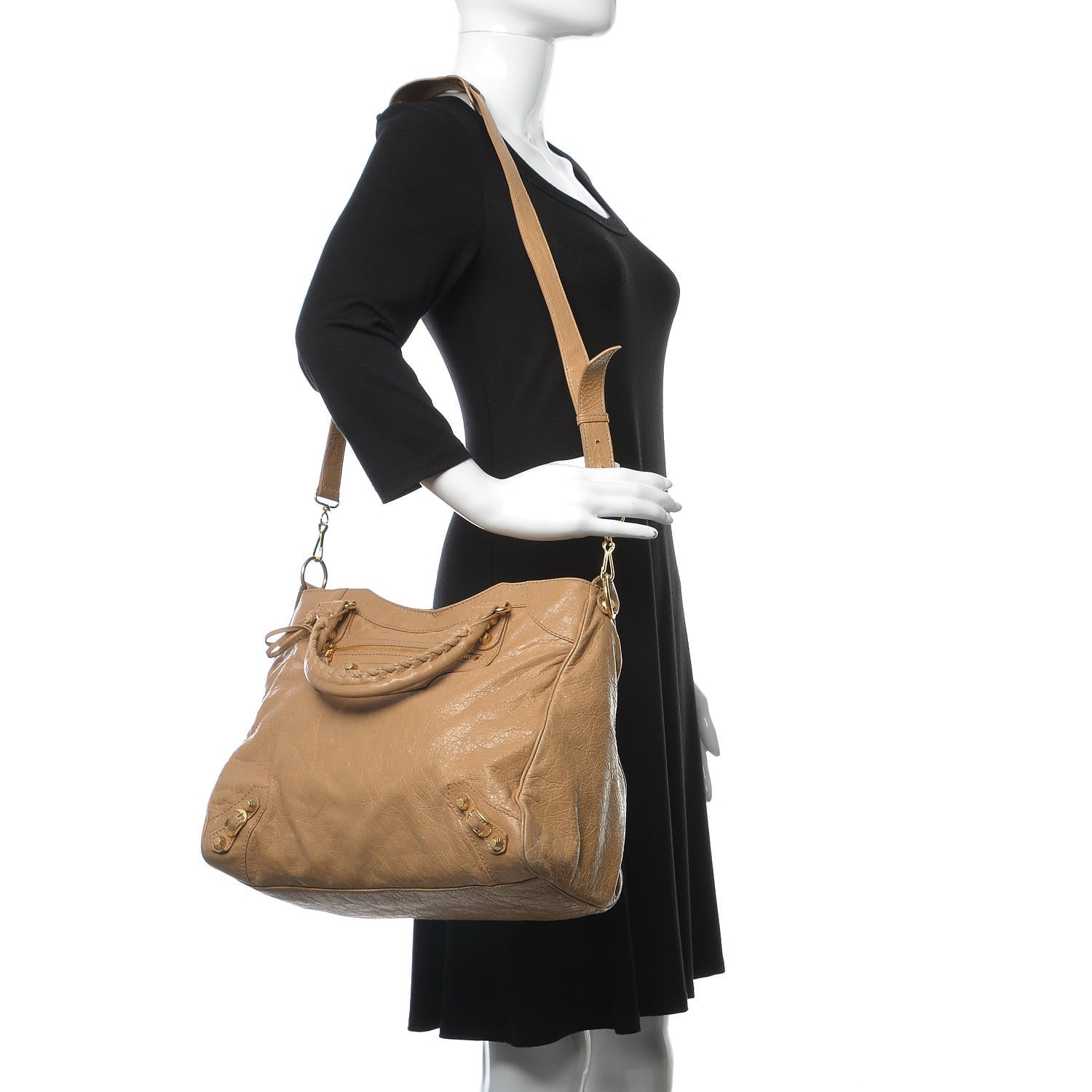 Balenciaga Agneau Giant 12 Gold Hardware Velo Beige Nougatine 3 of 19