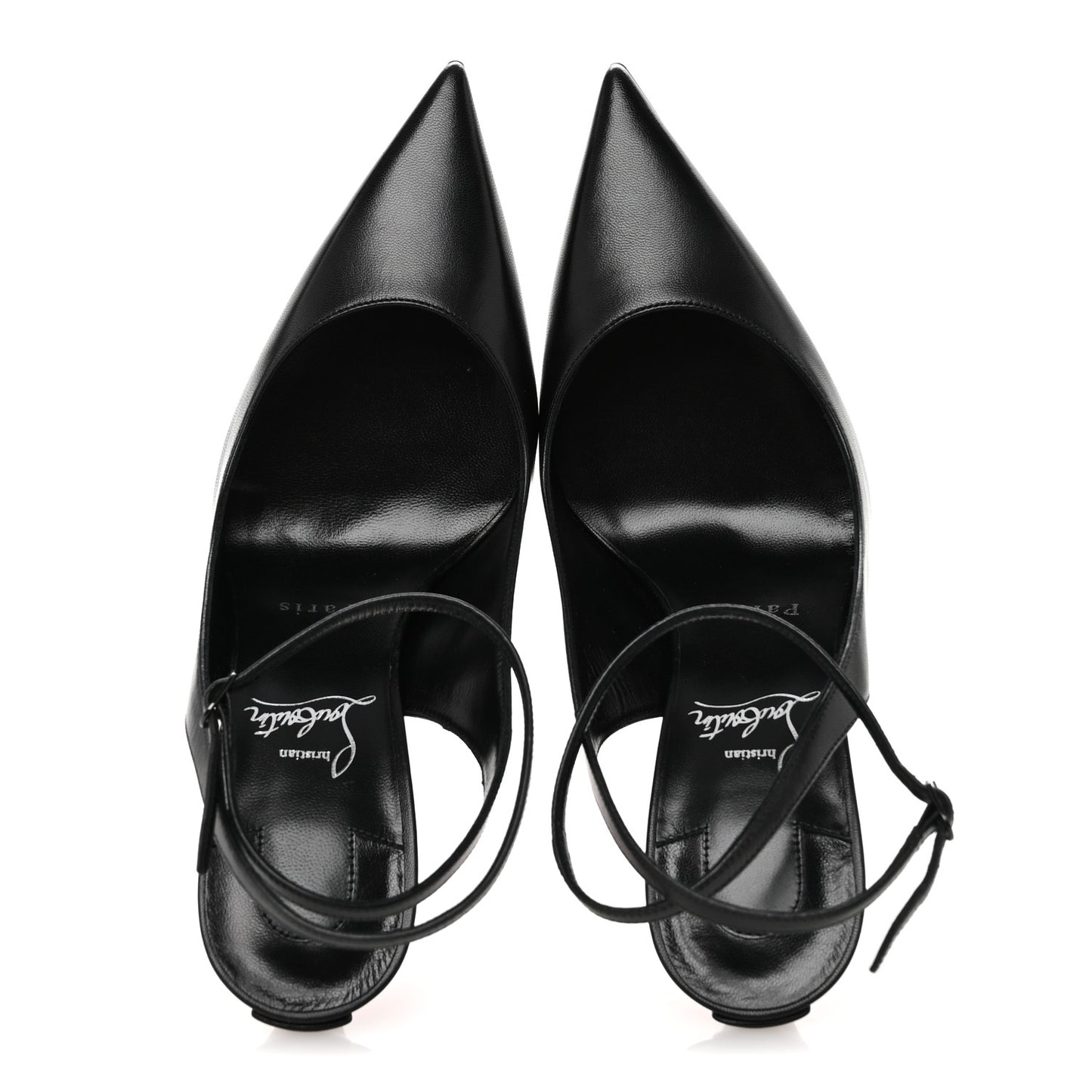 Calfskin Condora Sling 100 Pumps 38.5 Black