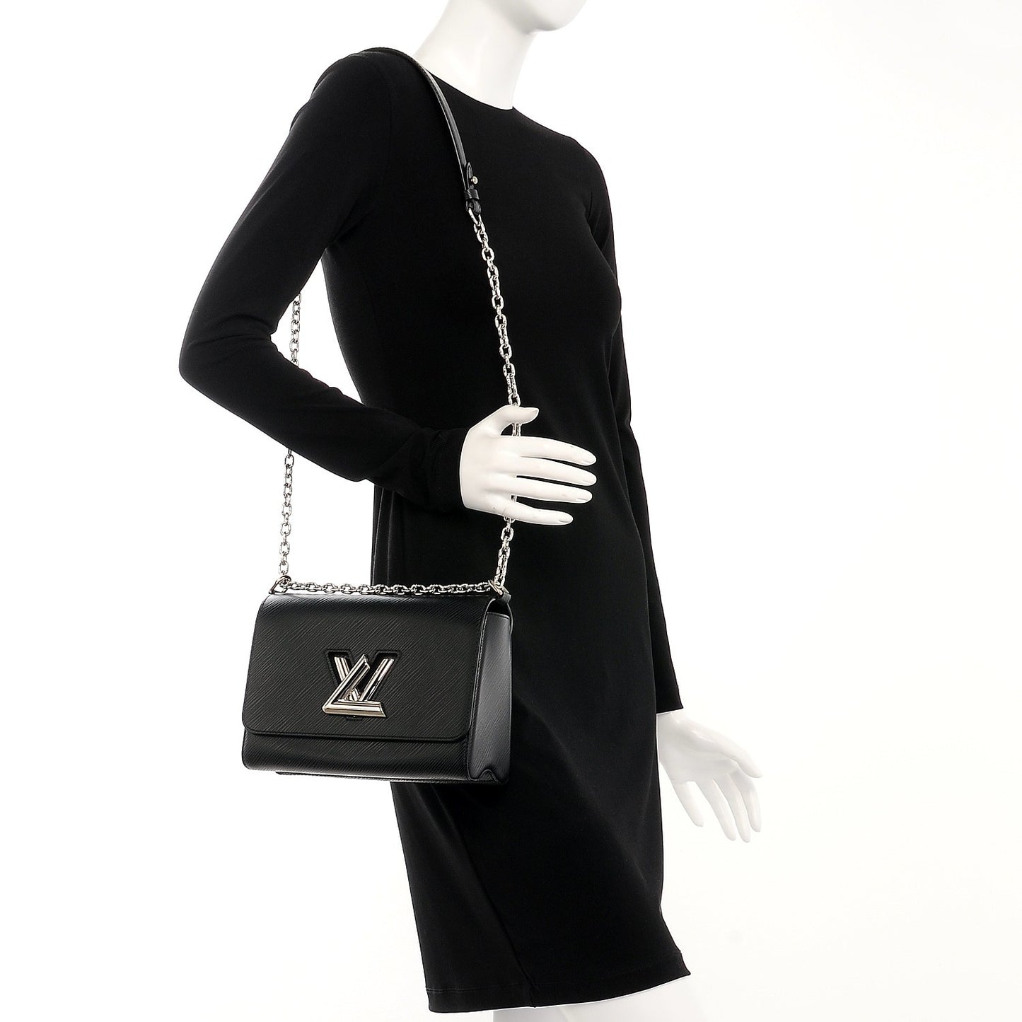 Epi Twist Shoulder Bag MM Black