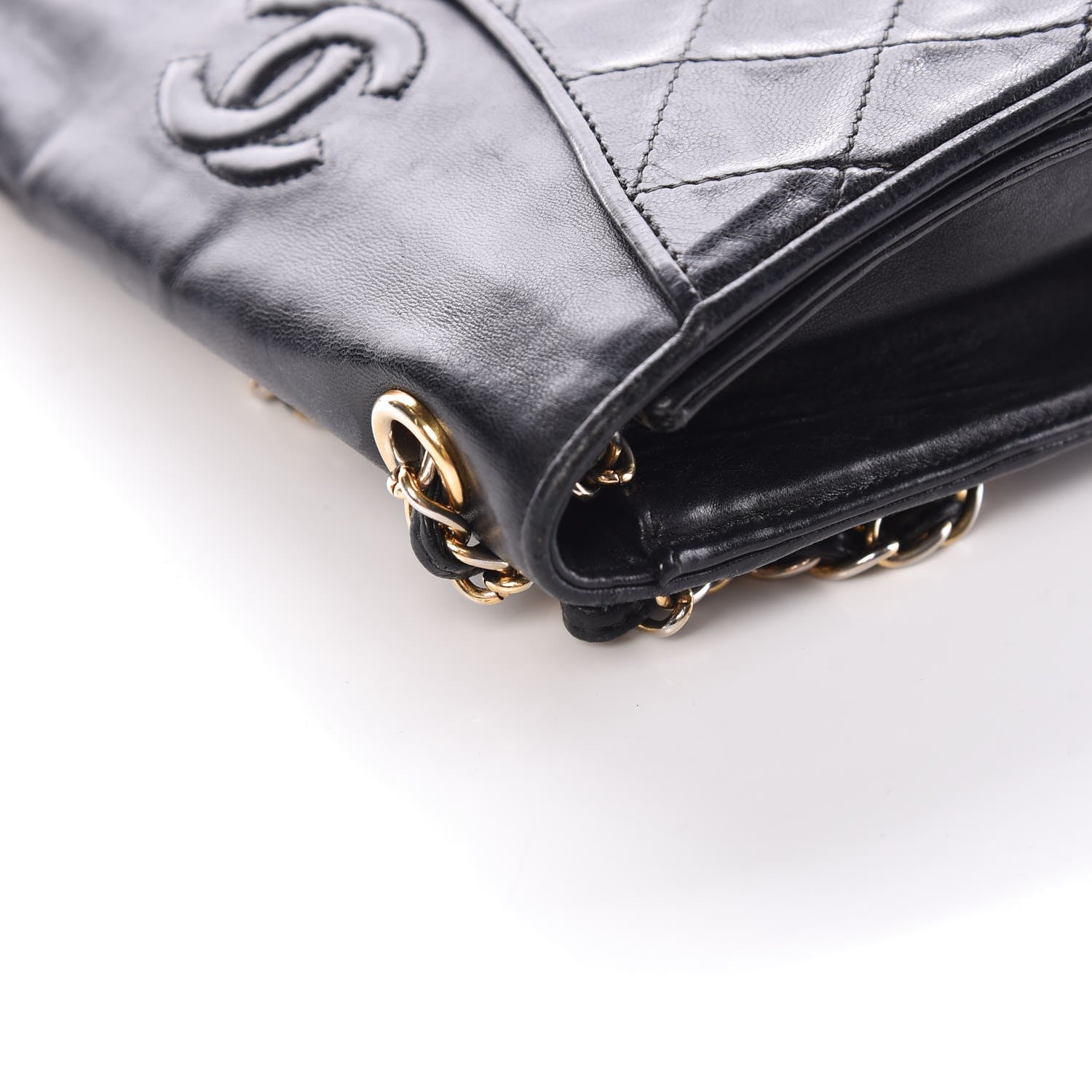 Chanel Lambskin Quilted CC Small Single Flap Black 16 of 16