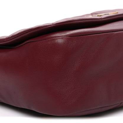 Saint Laurent Lambskin Matelasse Monogram Medium Jamie 4.3 New Dark Bordeaux 9 of 10