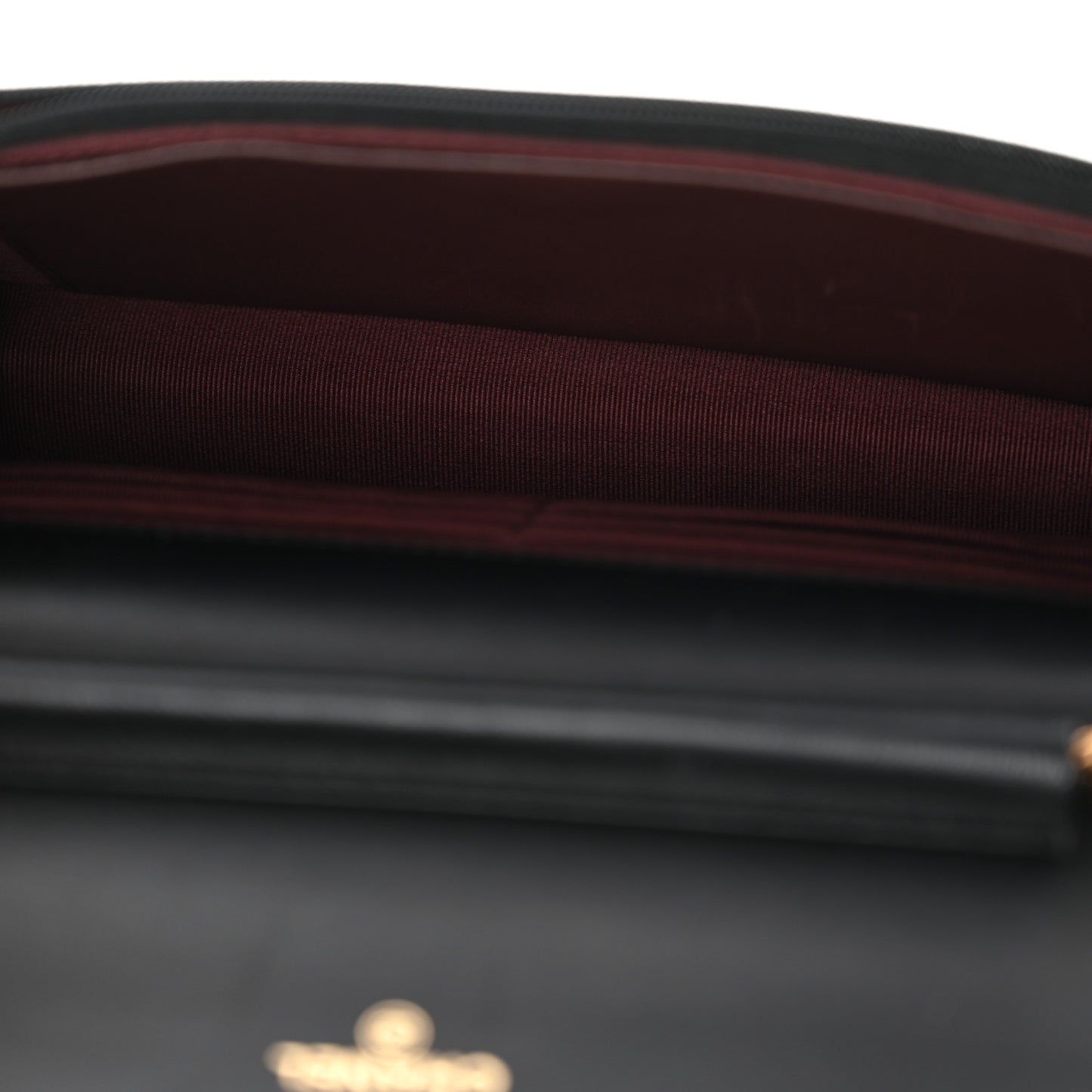 Lambskin Quilted Wallet On Chain WOC Black