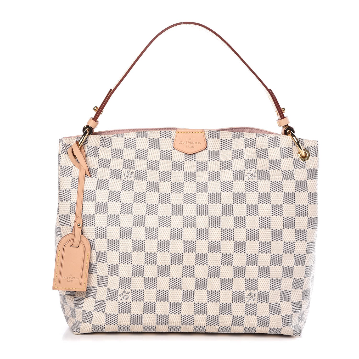 Louis Vuitton Damier Azur Graceful PM Rose Ballerine 1 of 9