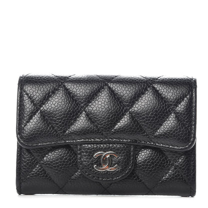 Chanel Caviar Quilted Flap Card Holder Black 1 of 11