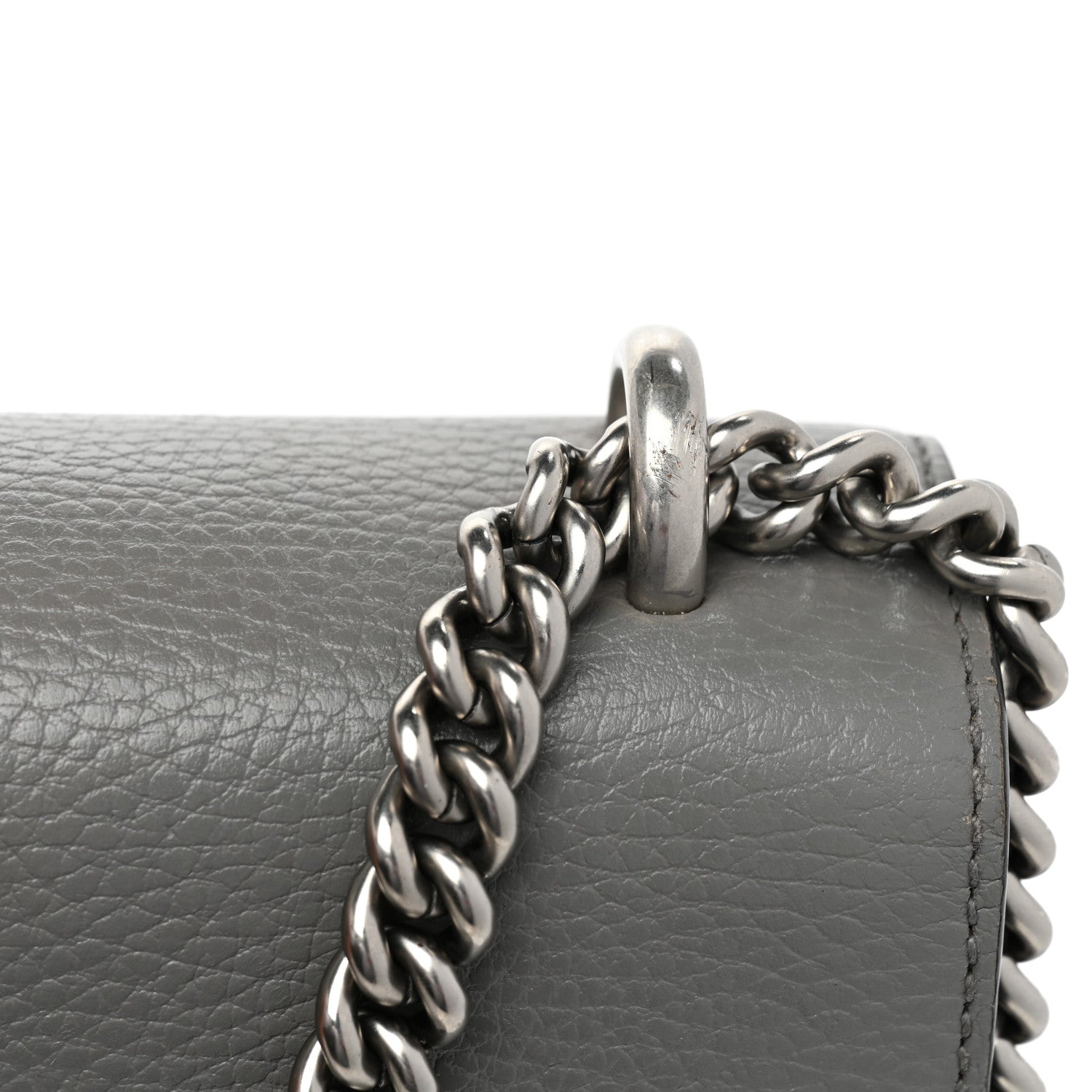 Gucci Pebbled Calfskin Small Dionysus Shoulder Bag Dusty Grey 21 of 22