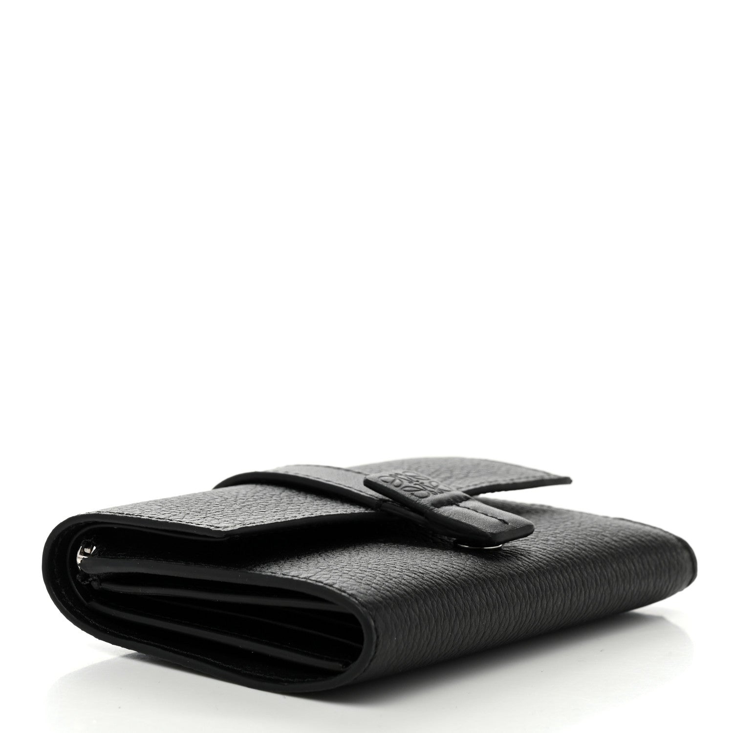 Loewe Grained Calfskin Small Vertical Wallet Black 4 of 8