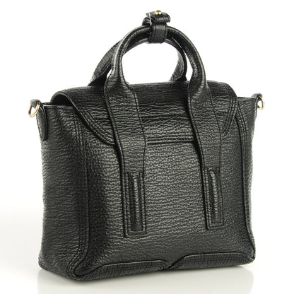 3.1 Phillip Lim 3.1 Textured Calfskin Mini Pashli Satchel Black 4 of 9