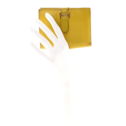 Hermes Chevre Mysore Bearn Compact Wallet Cumin 2 of 8