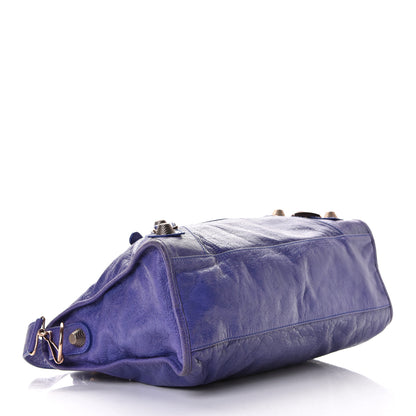 Balenciaga Agneau Giant 21 Rose Gold Hardware City Bleu Lavande 3 of 7