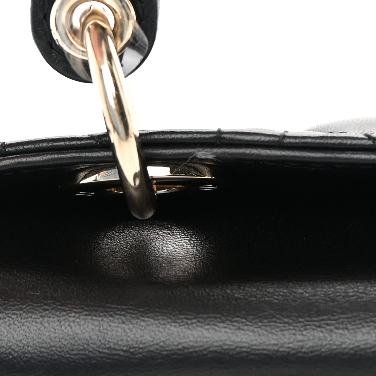 Lambskin Cannage Micro Lady D-Joy Black