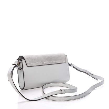 Chloe Suede Calfskin Mini Faye Shoulder Bag Airy Grey 3 of 10