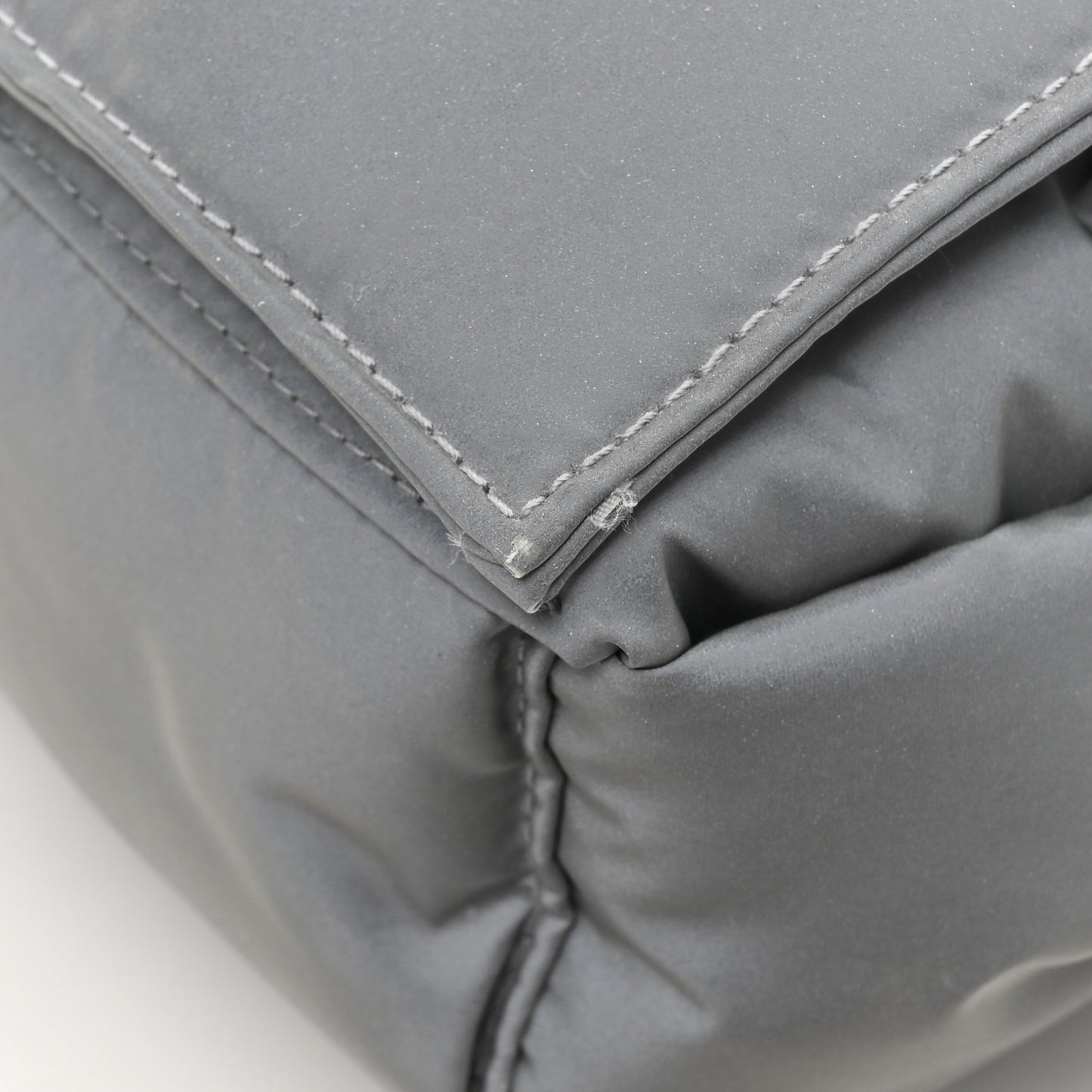 Nylon Intrecciato Padded Tech Cassette Bag Thunder