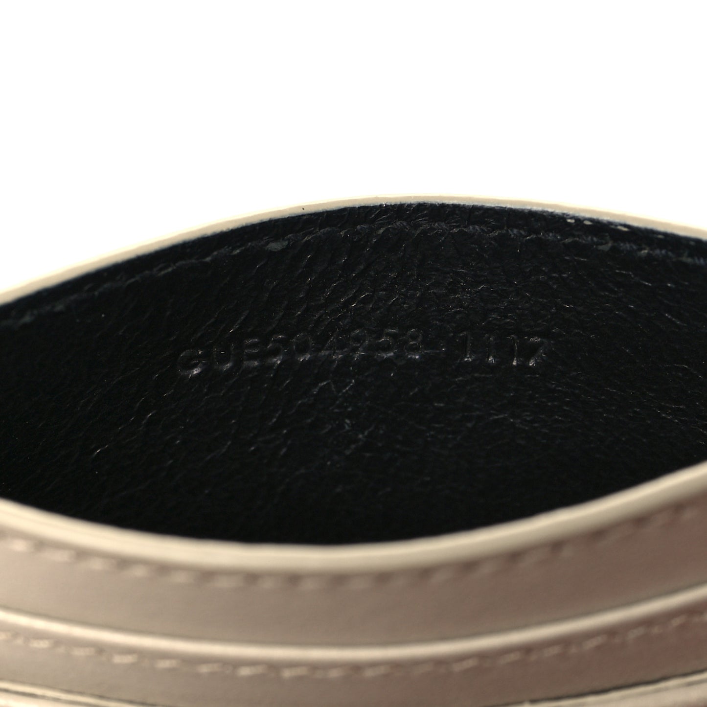 Calfskin Y Quilted Monogram LouLou Credit Card Case Ivory