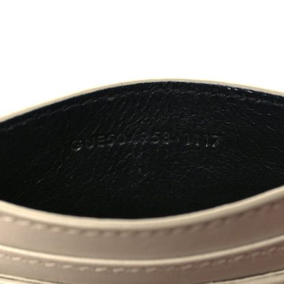 Saint Laurent Calfskin Y Quilted Monogram LouLou Credit Card Case Ivory 7 of 9