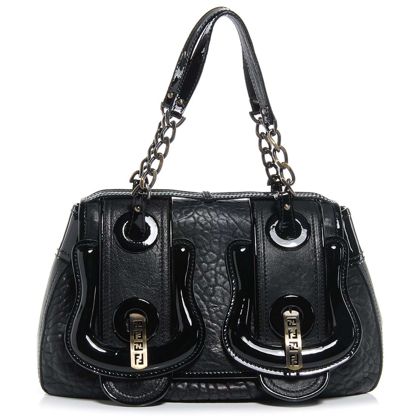 Nappa Patent B Bag Black