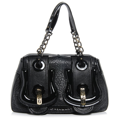 Fendi Nappa Patent B Bag Black 1 of 8