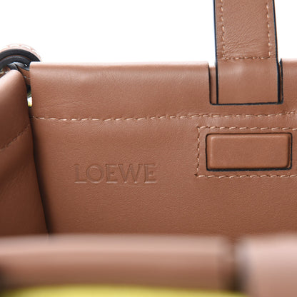 Loewe Canvas Calfskin Cushion Tote Yellow 8 of 9