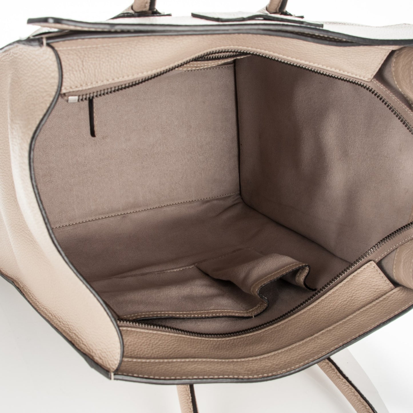 Drummed Calfskin Mini Luggage Dune