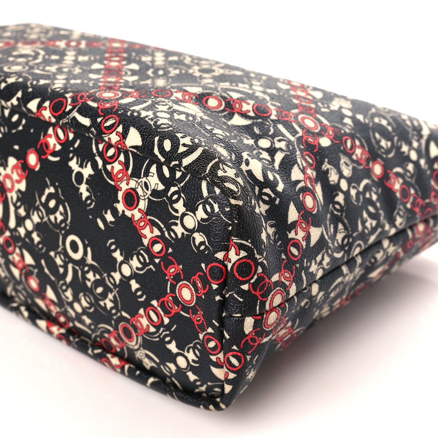 Coated Canvas Coco Small Tote Black