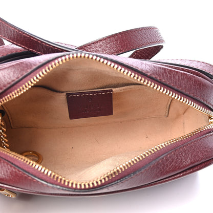Gucci Calfskin Web Mini Ophidia Shoulder Bag Vintage Bordeaux 4 of 4