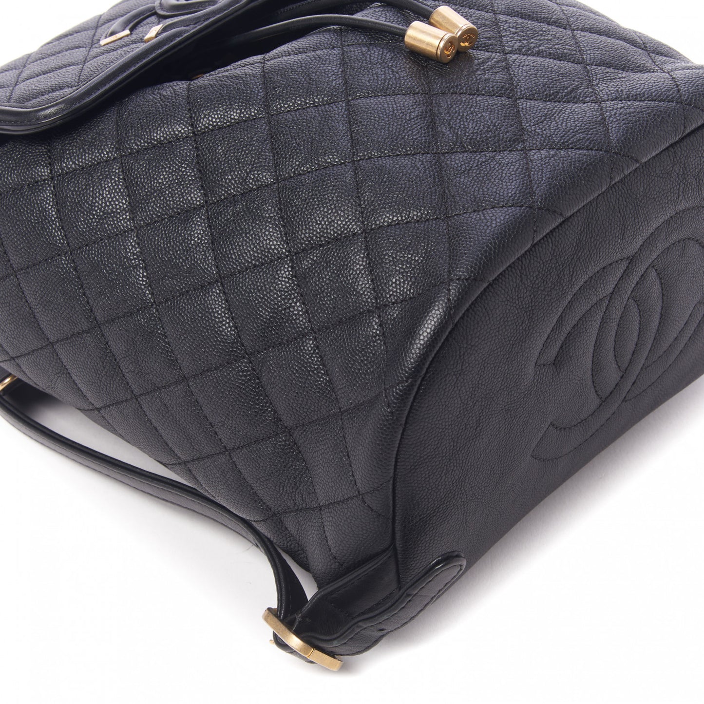 Caviar Quilted Filigree Backpack Black