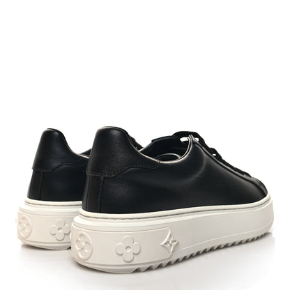 Louis Vuitton Calfskin Time Out Sneakers 38 Black 4 of 9