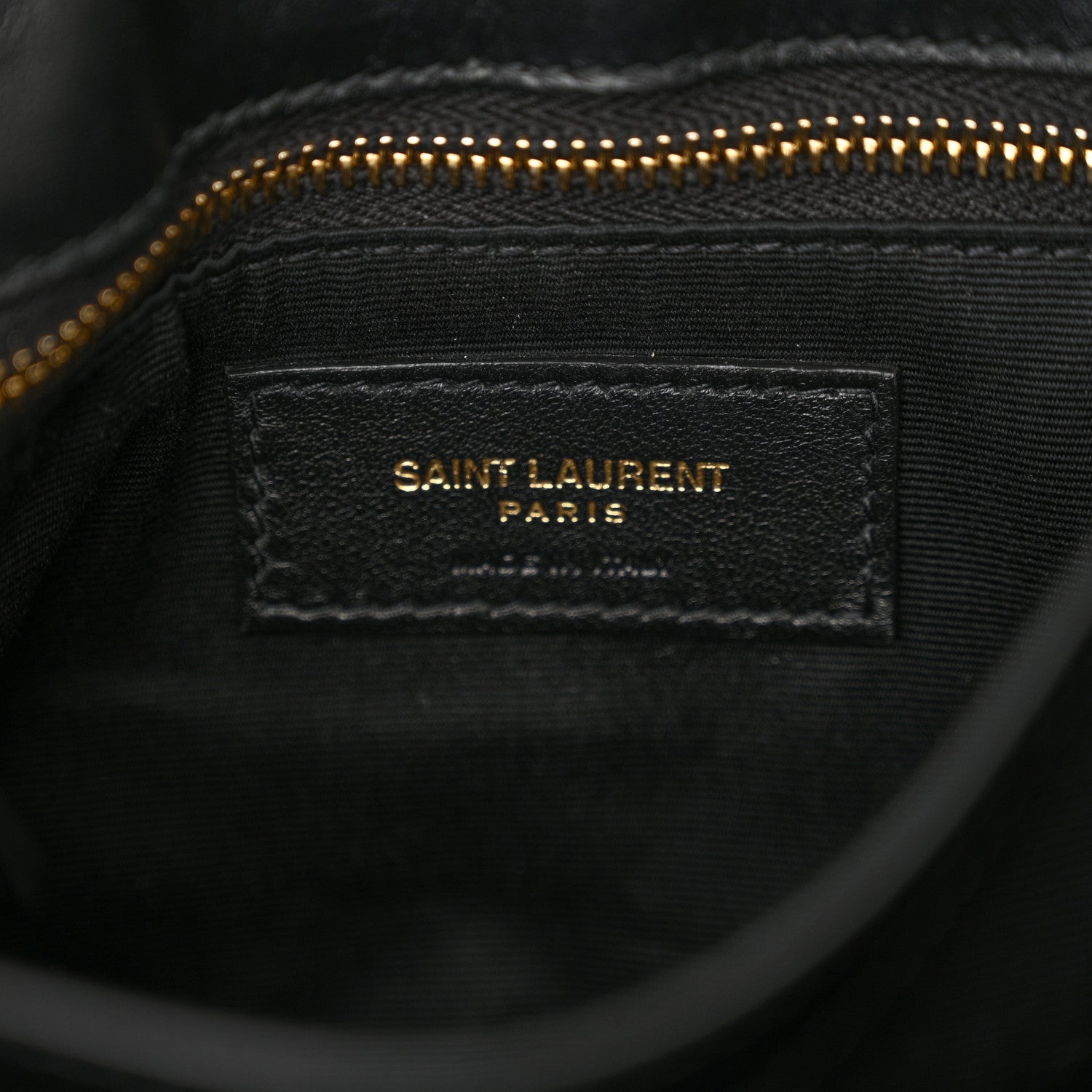 Saint Laurent Calfskin Y Quilted Monogram Toy Loulou Crossbody Bag Black 6 of 10