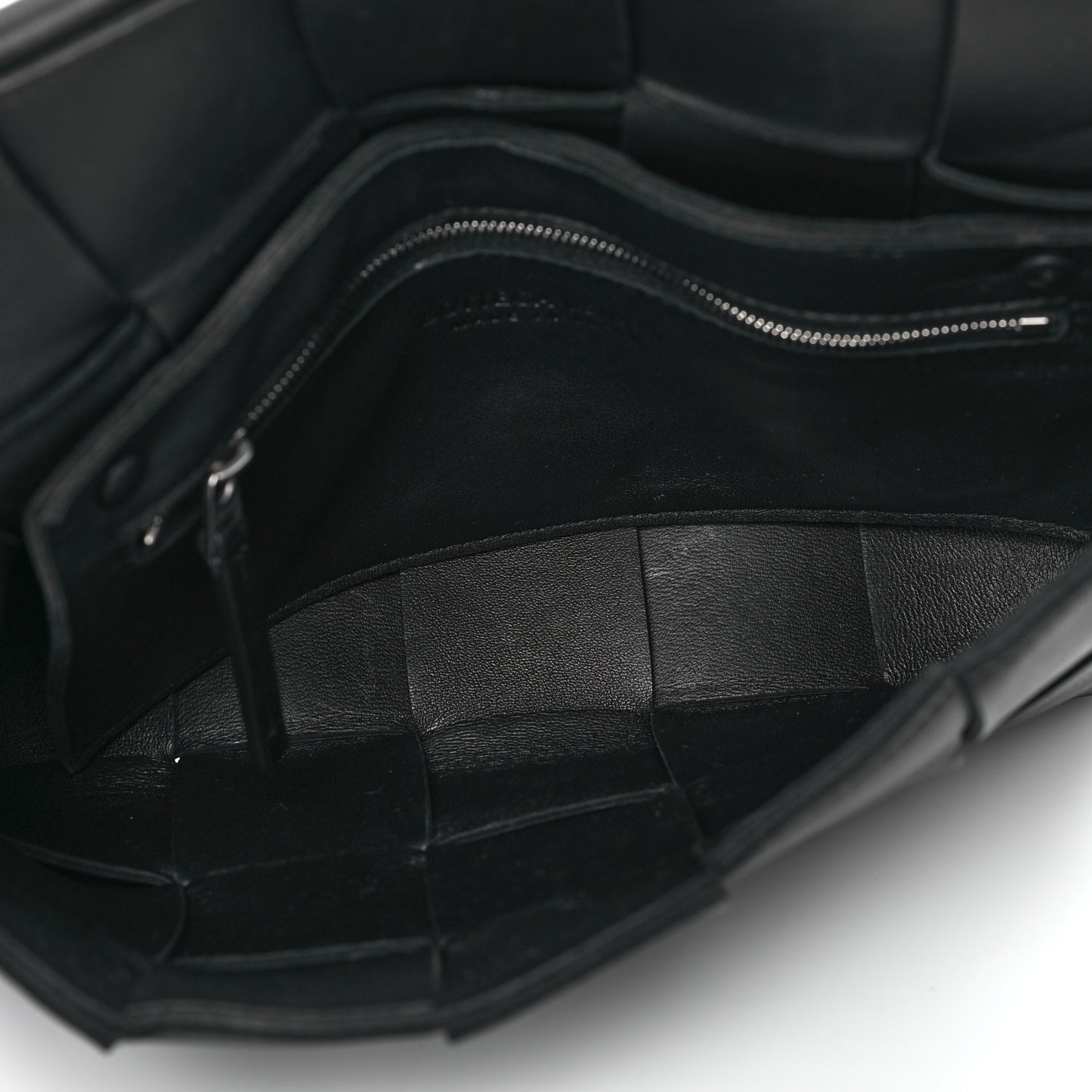 Lambskin Maxi Intrecciato Cassette Crossbody Bag Black