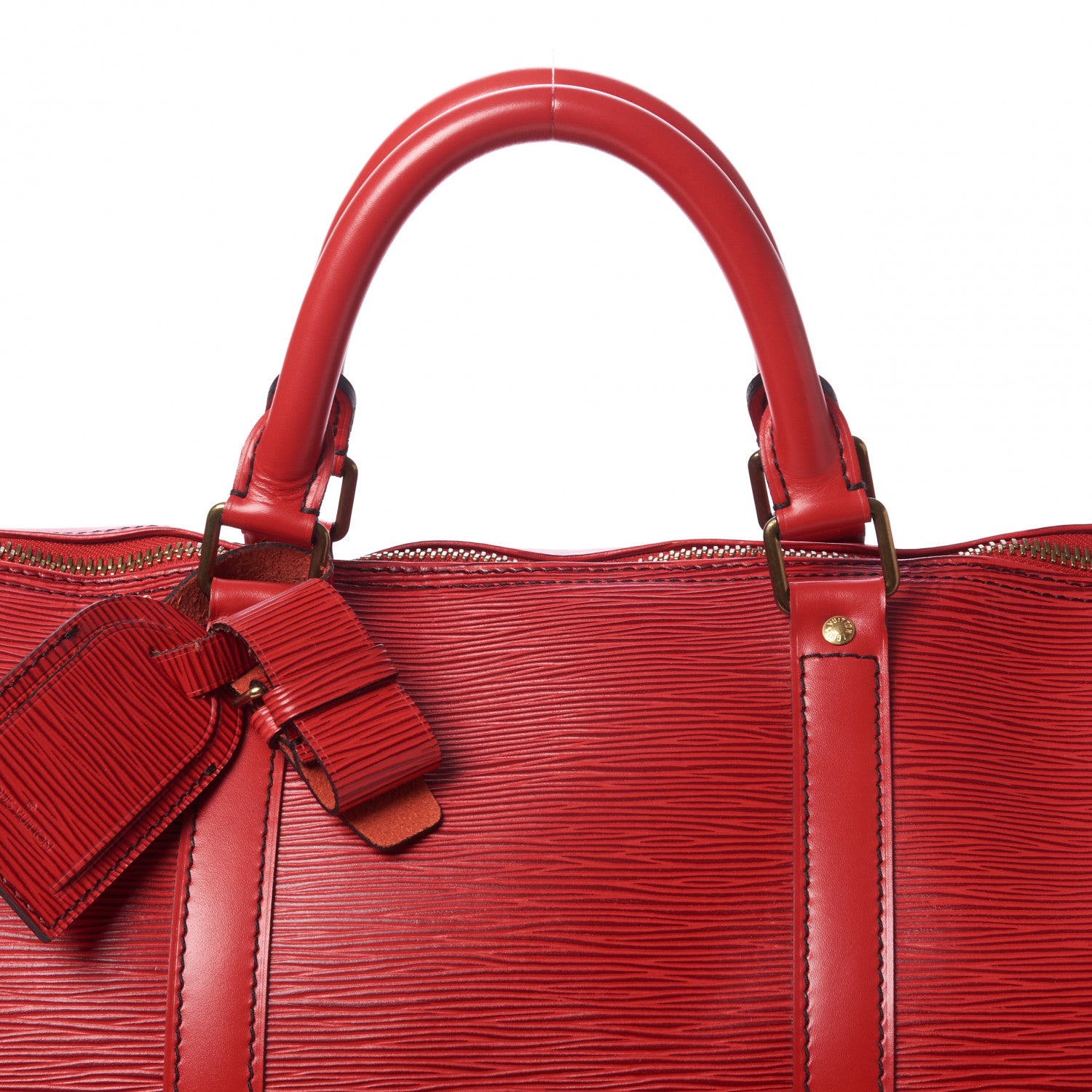 Louis Vuitton Epi Keepall 60 Castillan Red 8 of 9