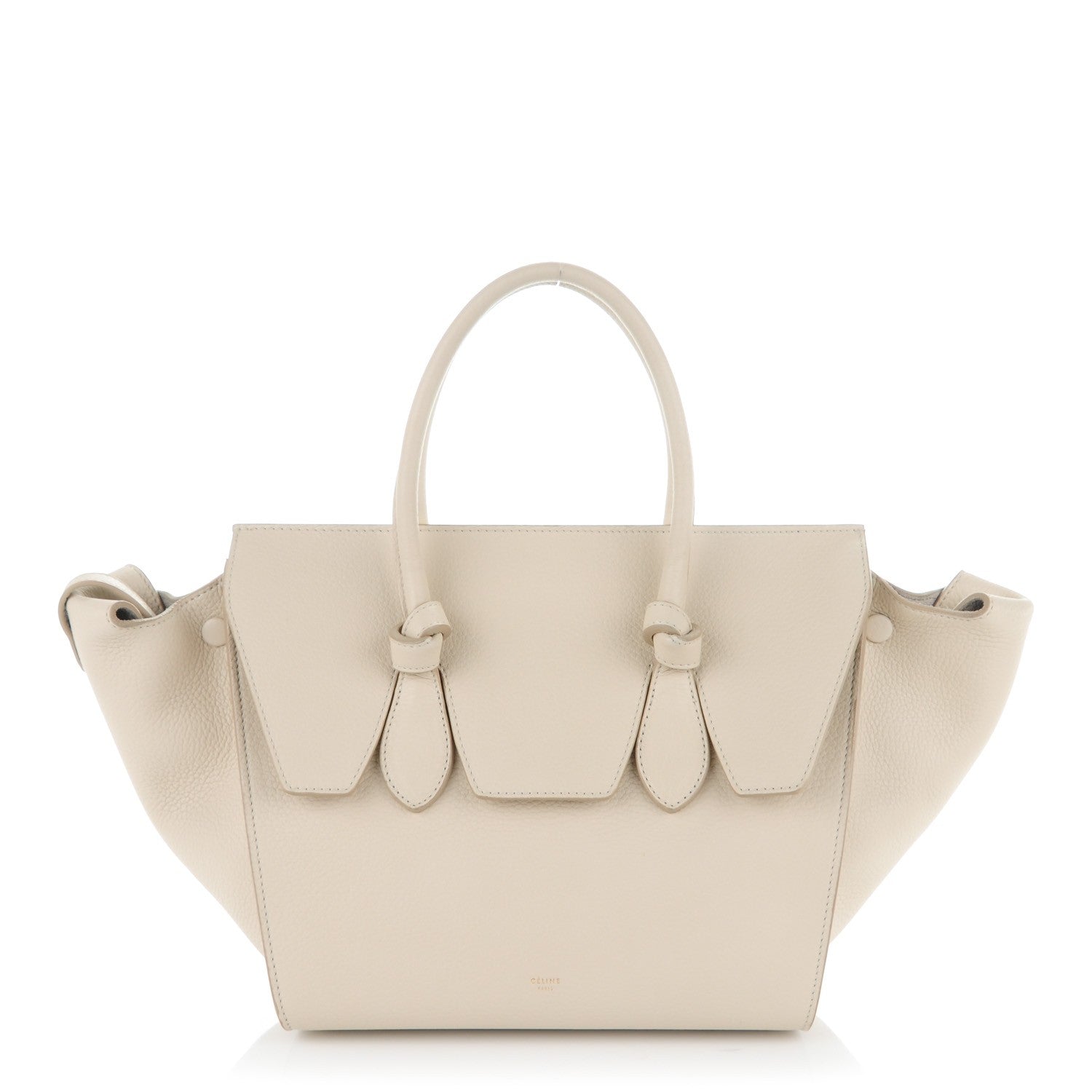 Celine Crisped Calfskin Mini Tie Knot Tote Light Taupe 1 of 7
