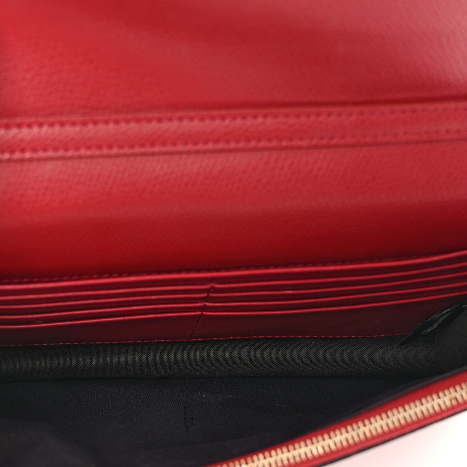 Fendi Vitello Cruise F is Fendi FF 1974 Embossed Medium Envelope Wallet On Chain Fragola Maya Black 5 of 12