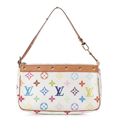 Louis Vuitton Monogram Multicolor Pochette Accessories White 1 of 10