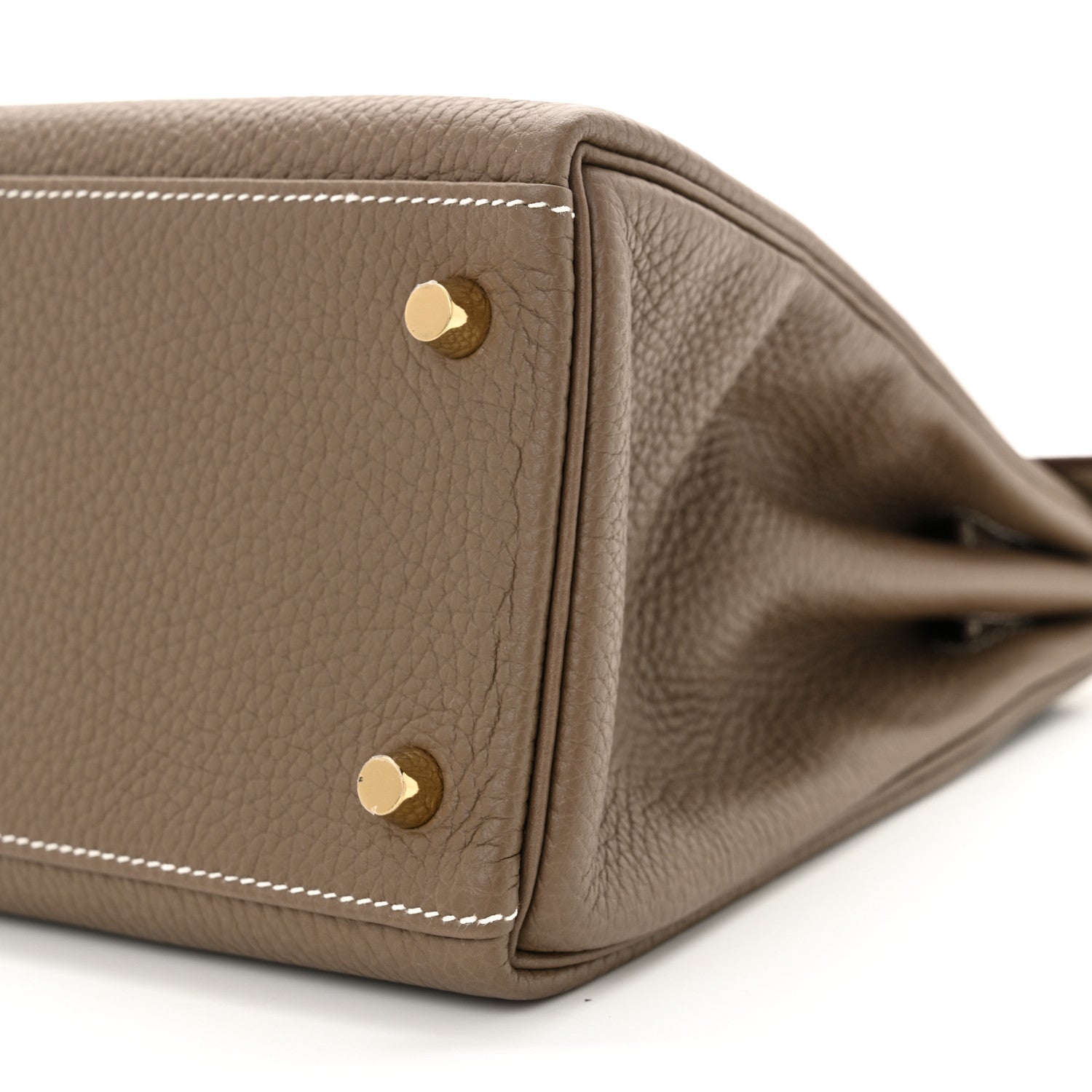 Hermes Taurillon Clemence Kelly Retourne 28 Etoupe 10 of 11