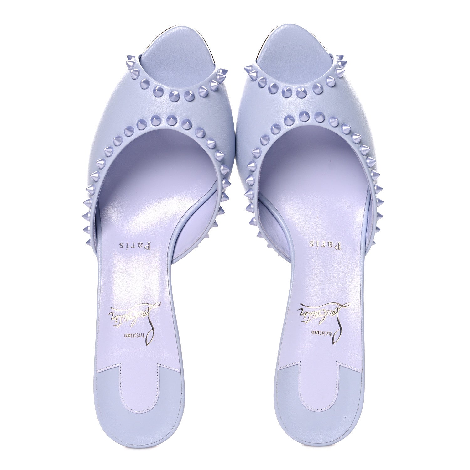 Christian Louboutin Nappa Spike Me Dolly 55 Sandals 37.5 Skylight 41 Skylight 2 of 9