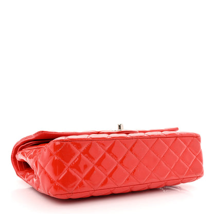 Chanel Patent Calfskin Quilted Medium Double Flap Red 4 of 18