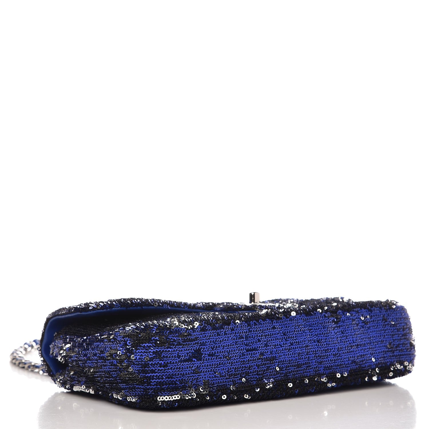 Chanel Sequin Medium Flap Dark Blue 5 of 8