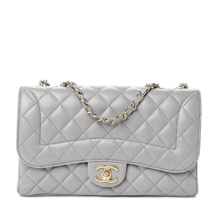 Chanel Lambskin Quilted Medium Mademoiselle Chic Flap Gris 1 of 9