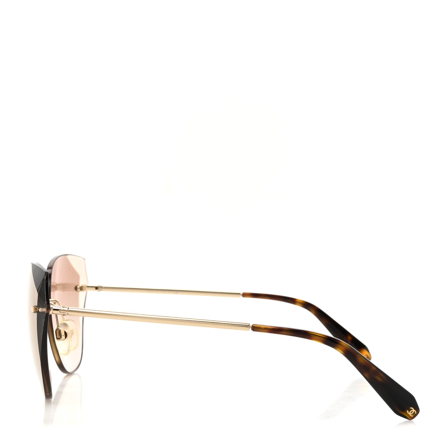 Chanel Metal Cat Eye Sunglasses 4237  Gold 3 of 7